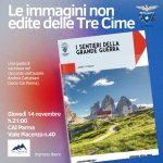 14 novembre 2024: Viaggio fra le immagini non edite delle Tre Cime