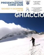 CORSO DI ALTA MONTAGNA ghiaccio avanzato AG1 - 2026