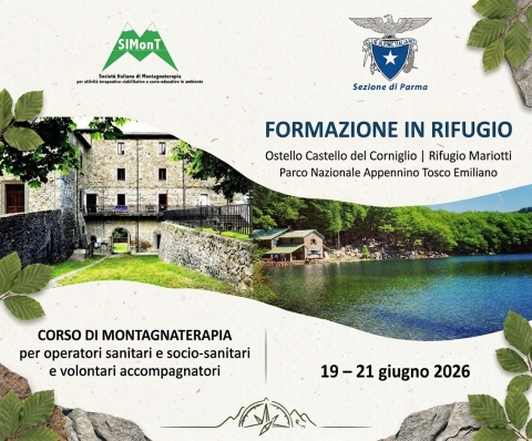 19-21 Giugno 2026 - Formazione in Rifugio: Corso Base di Montagnaterapia