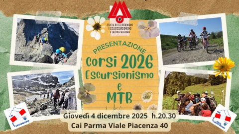 4 Dicembre 2025 - Presentazione Corsi Escursionismo e MTB 2026